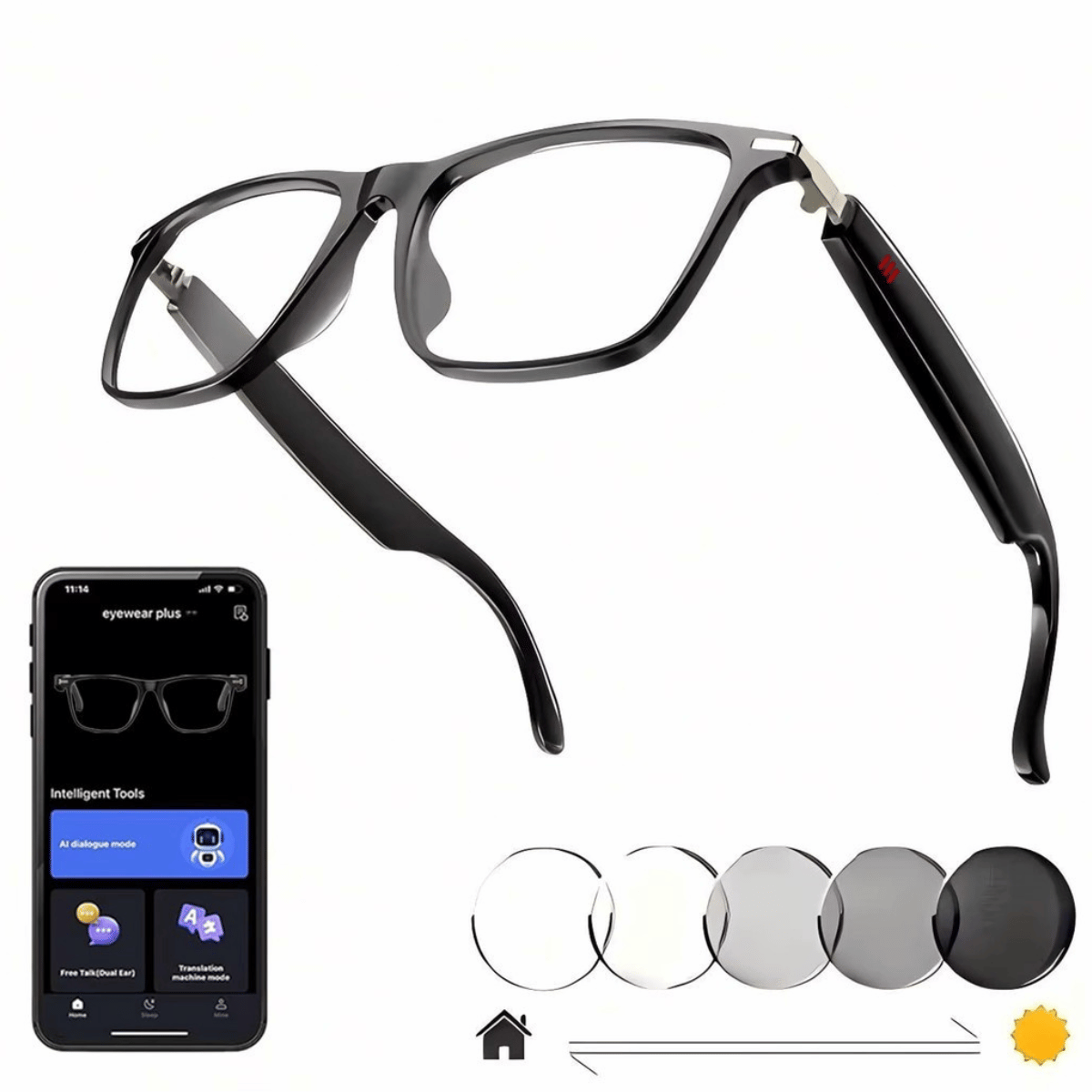 lunettes intelligentes smart IA traduction 130 langues