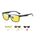 Lunettes solaires photochromiques en fibre de carbone transition jour et nuit