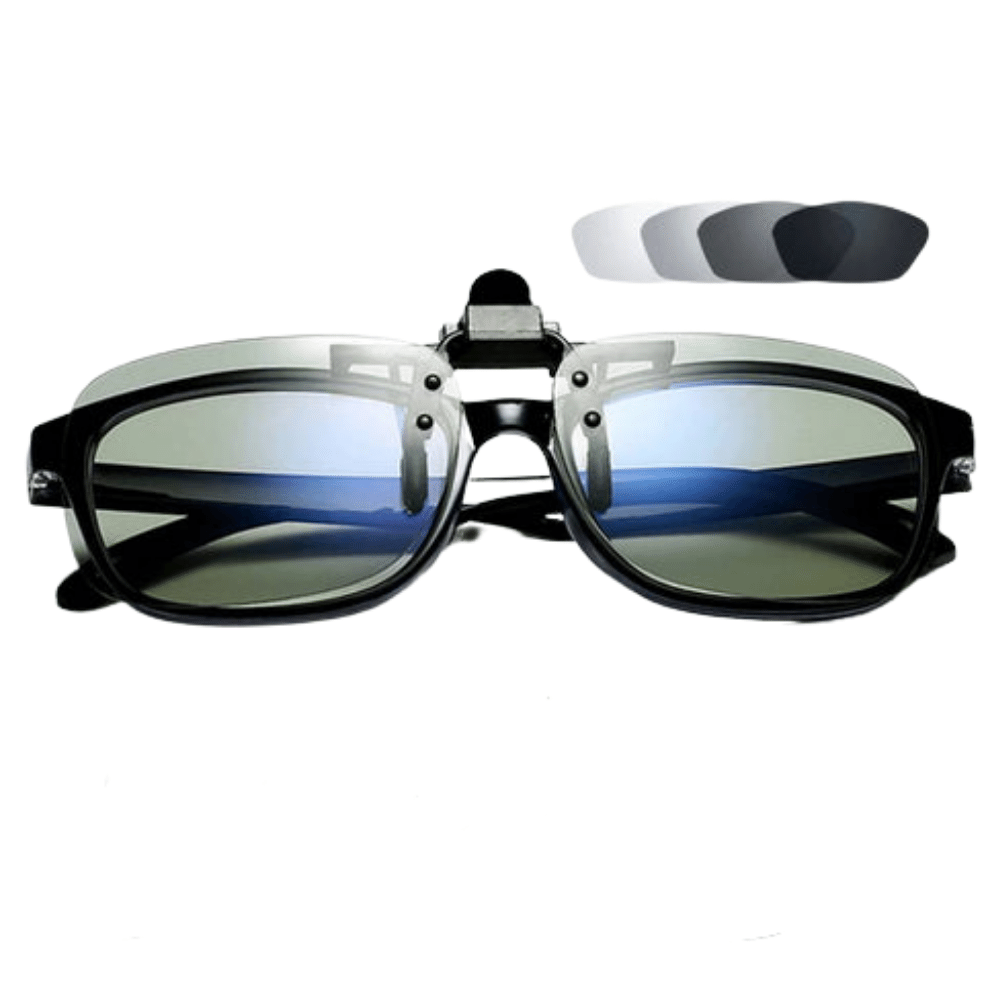 Verres à clip photochromiques pour lunettes de vue vision jour et nuit
